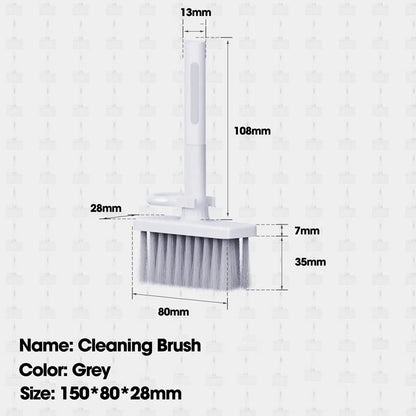 Sounce 5-in-1 Multi-Function Laptop Cleaning Brush/Keyboard Cleaning kit/Gadget Cleaning kit Gap Duster Key-Cap Puller for Laptop, Keyboard and Earphones