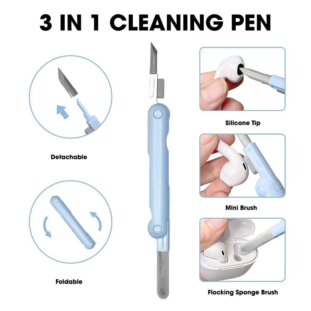 Sounce 5-in-1 Multi-Function Laptop Cleaning Brush/Keyboard Cleaning kit/Gadget Cleaning kit Gap Duster Key-Cap Puller for Laptop, Keyboard and Earphones