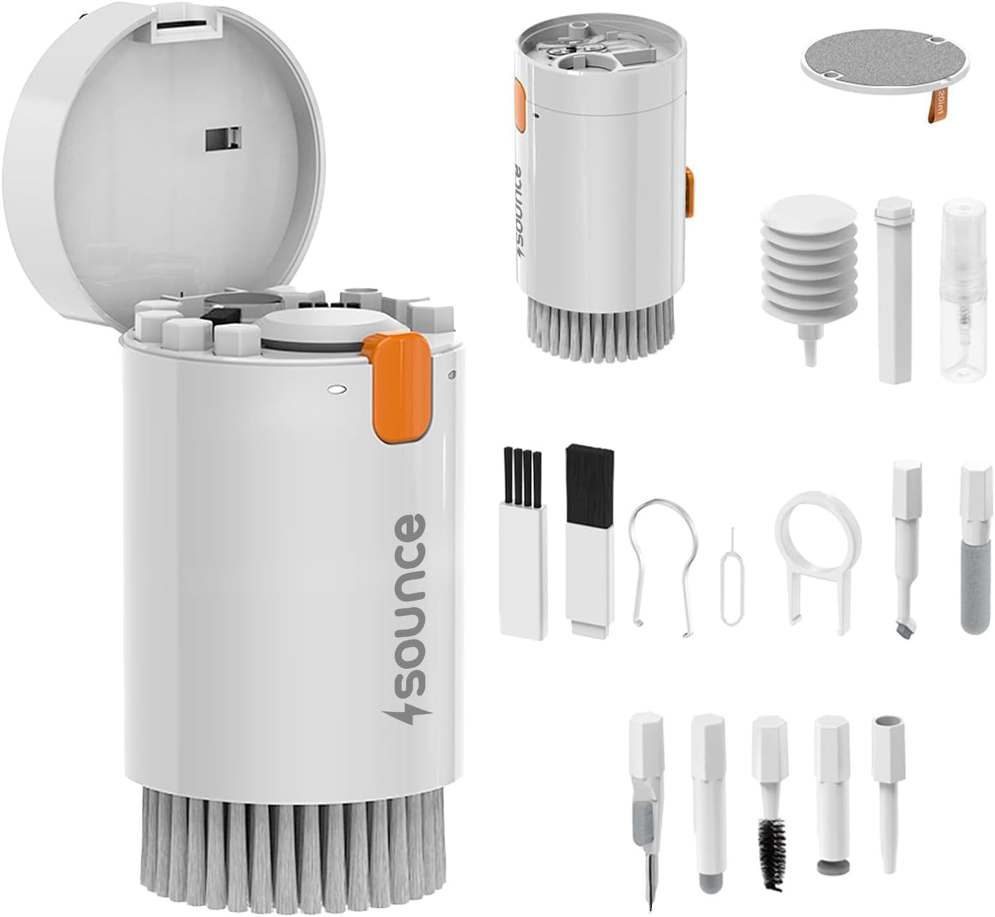 Sounce 5-in-1 Multi-Function Laptop Cleaning Brush/Keyboard Cleaning kit/Gadget Cleaning kit Gap Duster Key-Cap Puller for Laptop, Keyboard and Earphones