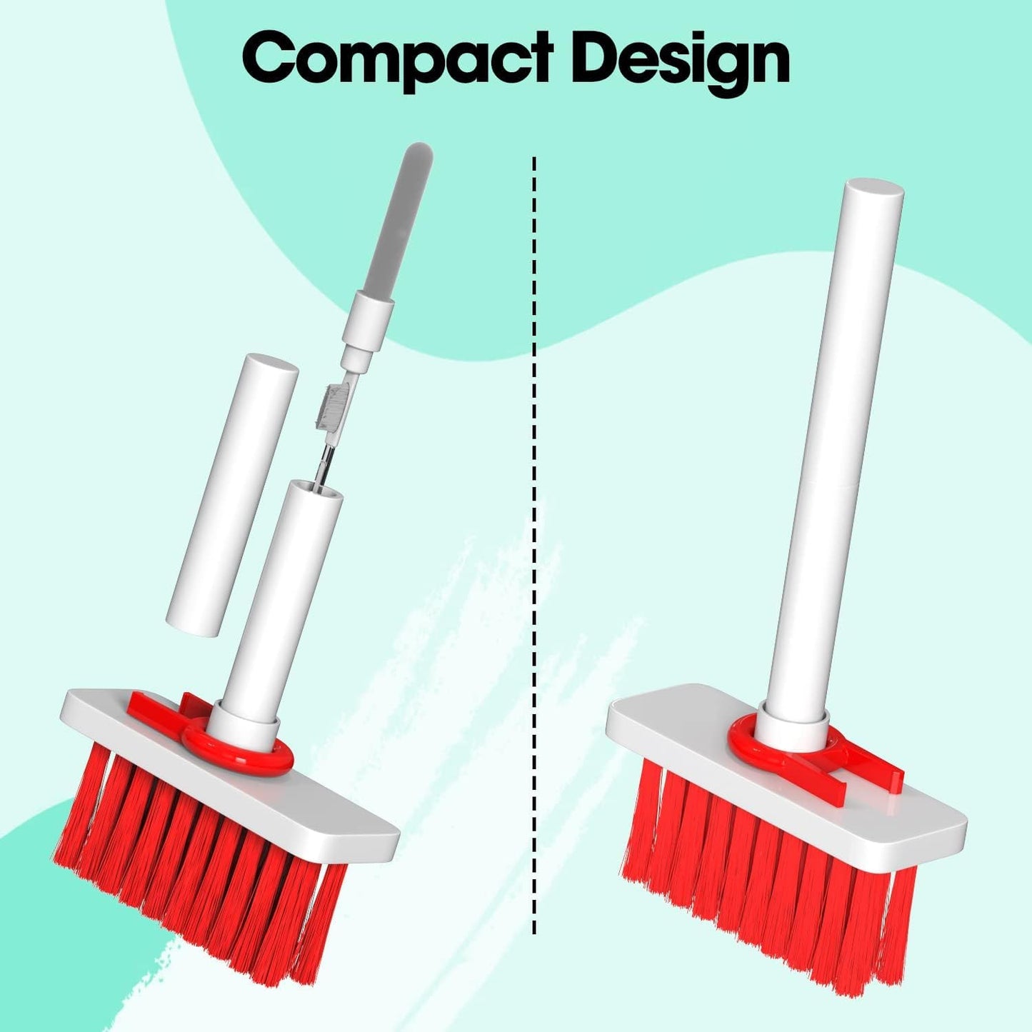 Sounce 5-in-1 Multi-Function Laptop Cleaning Brush/Keyboard Cleaning kit/Gadget Cleaning kit Gap Duster Key-Cap Puller for Laptop, Keyboard and Earphones