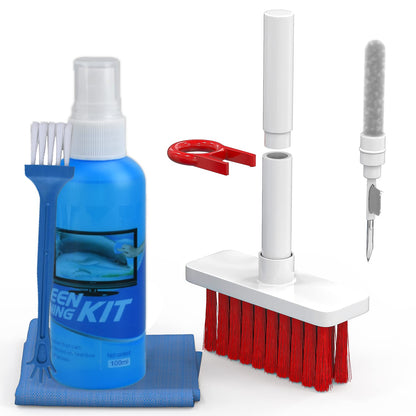 Sounce 5-in-1 Multi-Function Laptop Cleaning Brush/Keyboard Cleaning kit/Gadget Cleaning kit Gap Duster Key-Cap Puller for Laptop, Keyboard and Earphones