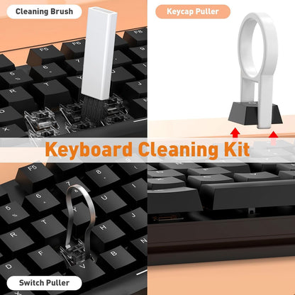 Sounce 5-in-1 Multi-Function Laptop Cleaning Brush/Keyboard Cleaning kit/Gadget Cleaning kit Gap Duster Key-Cap Puller for Laptop, Keyboard and Earphones