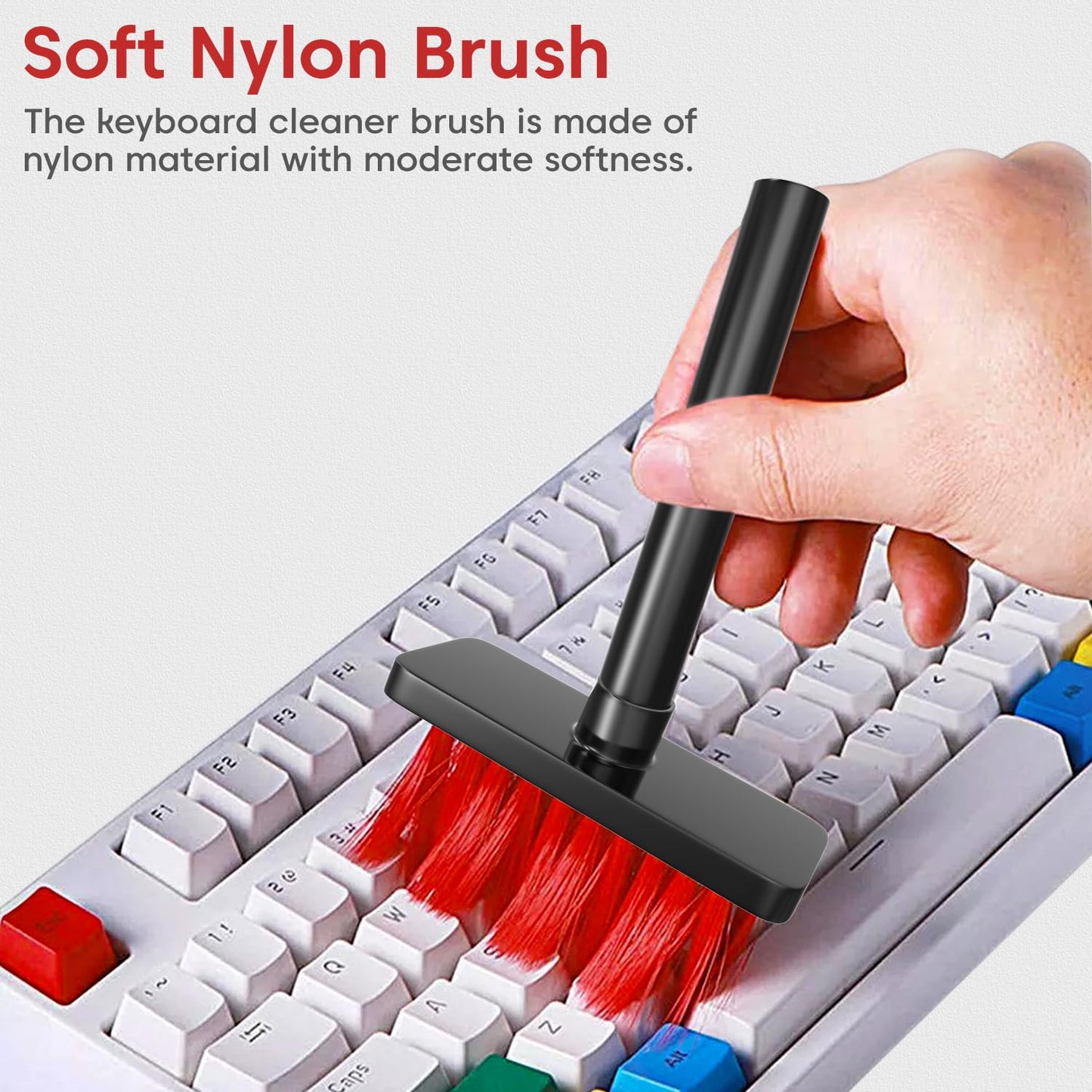 Sounce 5-in-1 Multi-Function Laptop Cleaning Brush/Keyboard Cleaning kit/Gadget Cleaning kit Gap Duster Key-Cap Puller for Laptop, Keyboard and Earphones