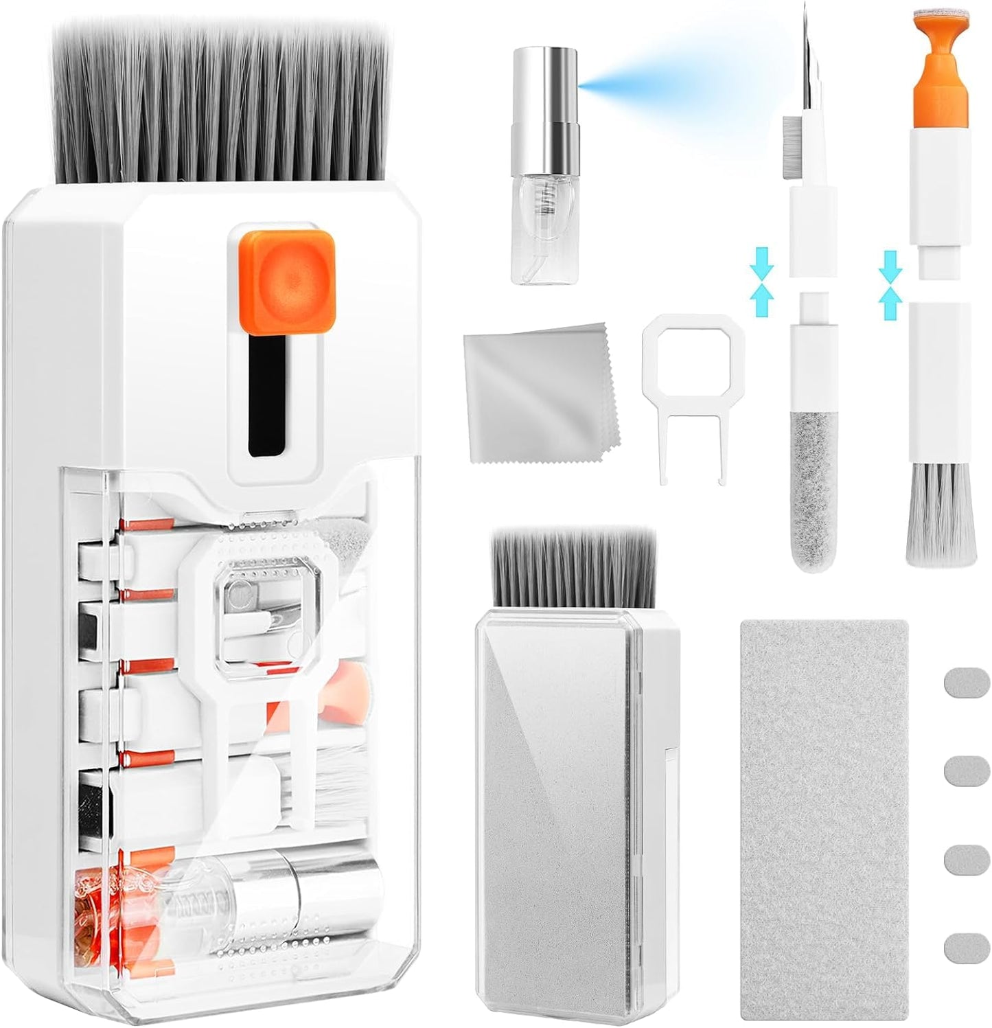 Sounce 5-in-1 Multi-Function Laptop Cleaning Brush/Keyboard Cleaning kit/Gadget Cleaning kit Gap Duster Key-Cap Puller for Laptop, Keyboard and Earphones