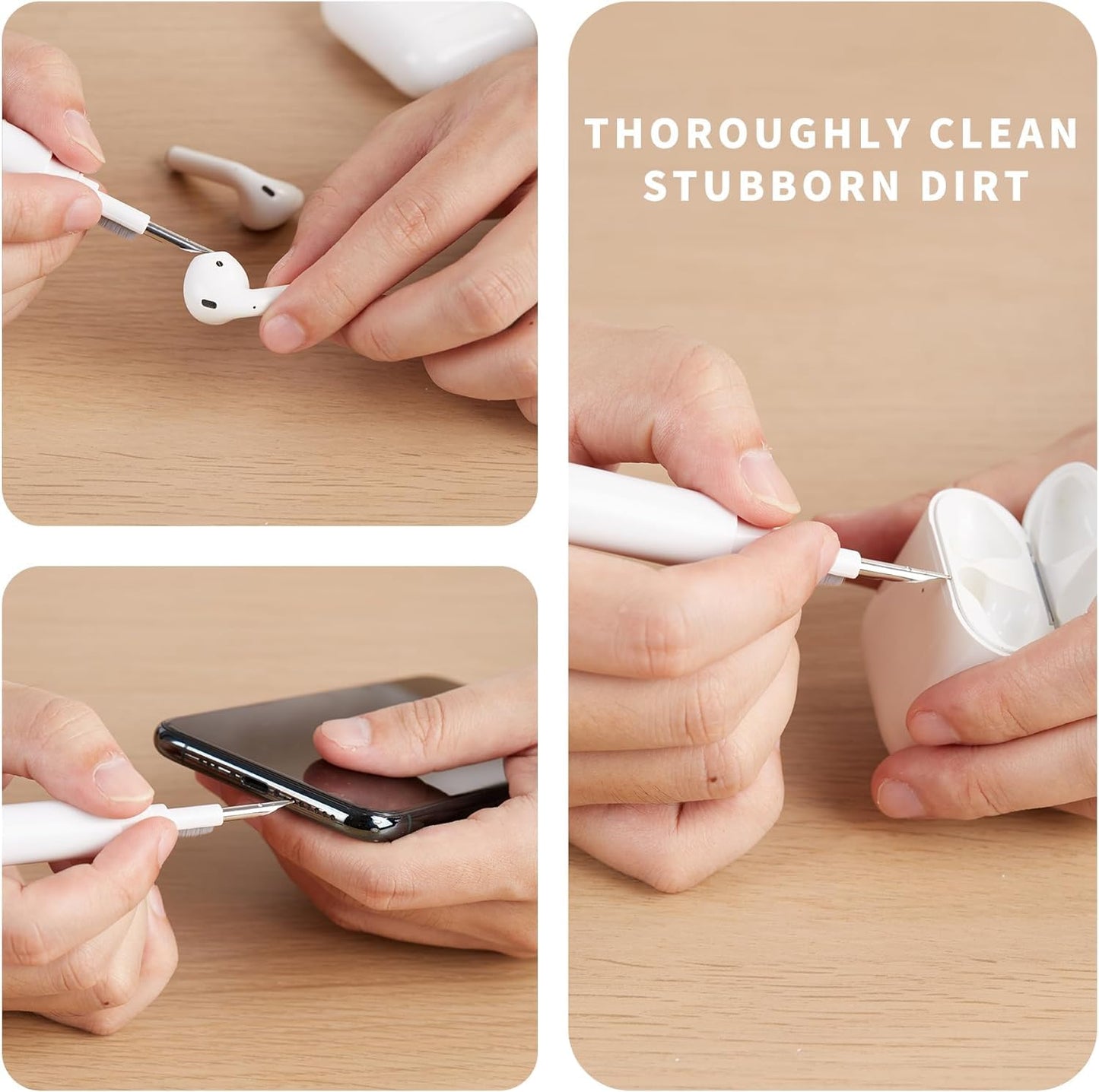 Sounce 5-in-1 Multi-Function Laptop Cleaning Brush/Keyboard Cleaning kit/Gadget Cleaning kit Gap Duster Key-Cap Puller for Laptop, Keyboard and Earphones