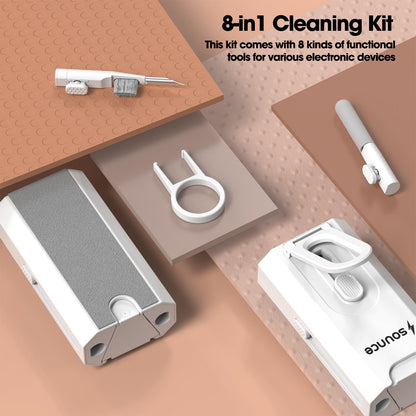 Sounce 5-in-1 Multi-Function Laptop Cleaning Brush/Keyboard Cleaning kit/Gadget Cleaning kit Gap Duster Key-Cap Puller for Laptop, Keyboard and Earphones