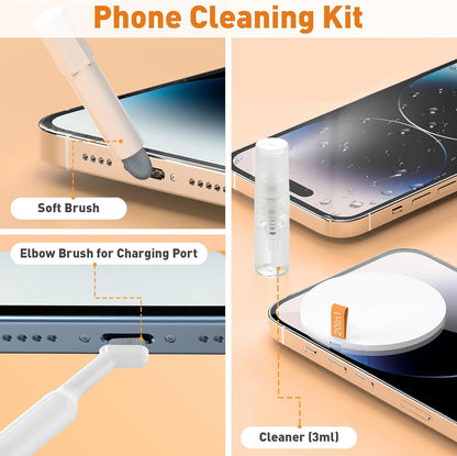 Sounce 5-in-1 Multi-Function Laptop Cleaning Brush/Keyboard Cleaning kit/Gadget Cleaning kit Gap Duster Key-Cap Puller for Laptop, Keyboard and Earphones