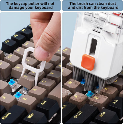 Sounce 5-in-1 Multi-Function Laptop Cleaning Brush/Keyboard Cleaning kit/Gadget Cleaning kit Gap Duster Key-Cap Puller for Laptop, Keyboard and Earphones