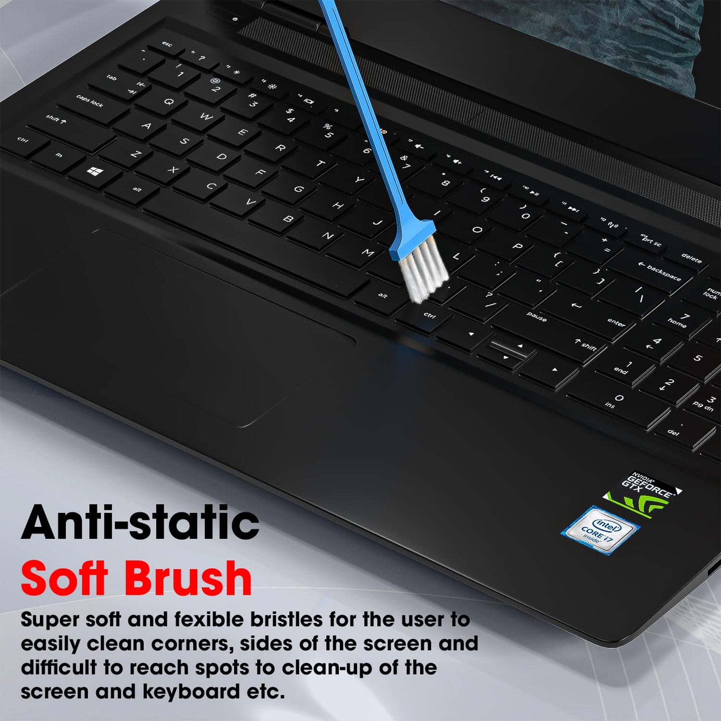 Sounce 5-in-1 Multi-Function Laptop Cleaning Brush/Keyboard Cleaning kit/Gadget Cleaning kit Gap Duster Key-Cap Puller for Laptop, Keyboard and Earphones