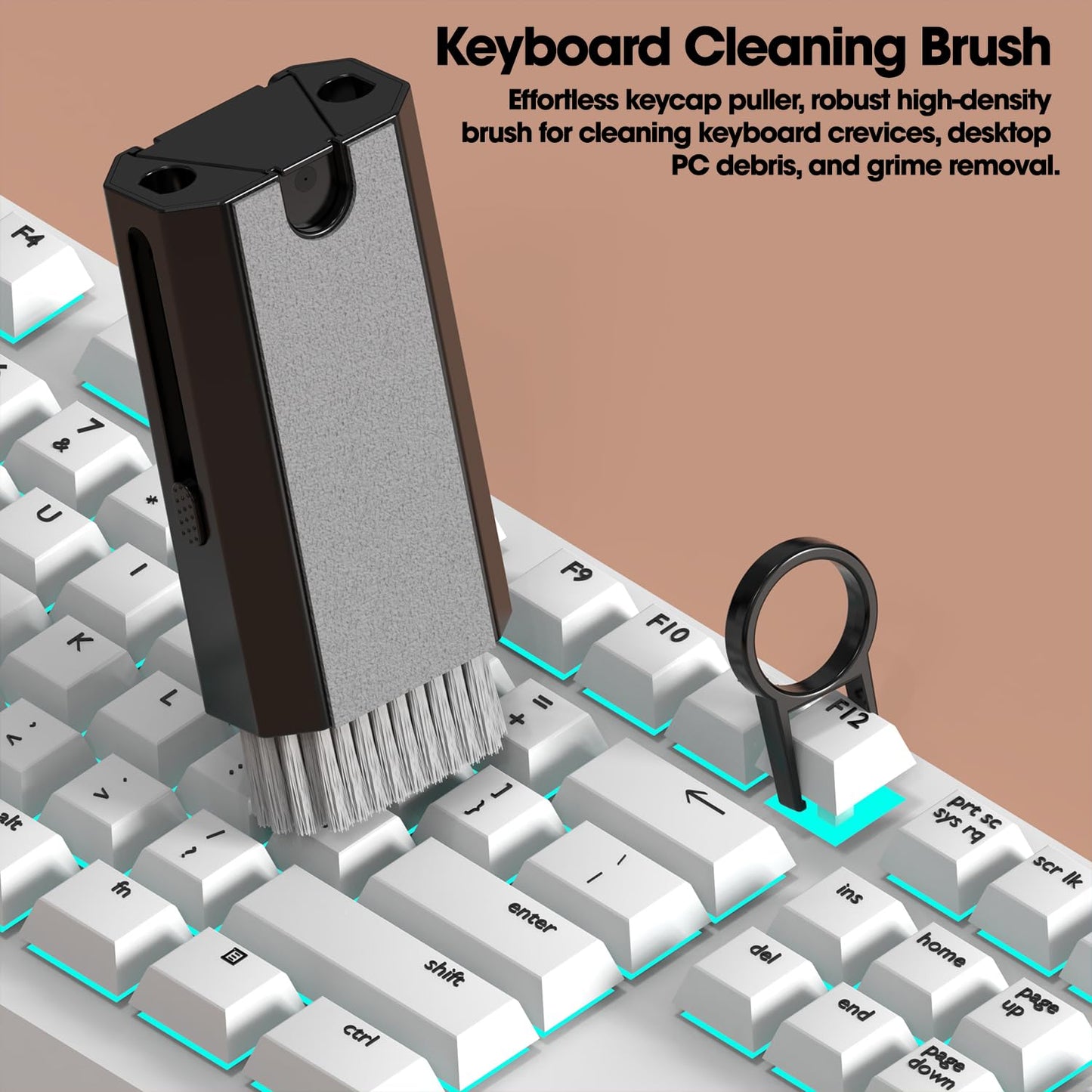 Sounce 5-in-1 Multi-Function Laptop Cleaning Brush/Keyboard Cleaning kit/Gadget Cleaning kit Gap Duster Key-Cap Puller for Laptop, Keyboard and Earphones
