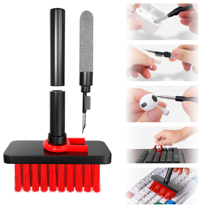 Sounce 5-in-1 Multi-Function Laptop Cleaning Brush/Keyboard Cleaning kit/Gadget Cleaning kit Gap Duster Key-Cap Puller for Laptop, Keyboard and Earphones